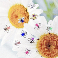 10pcs Bee Nail Art Charms Insect Nail Art Supplies for Women and Girls