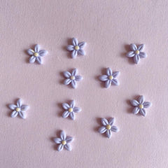 Purple Flower 3D Resin Nail Art Charm Decorations