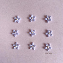 Purple Flower 3D Resin Nail Art Charm Decorations