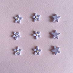 Purple Flower 3D Resin Nail Art Charm Decorations