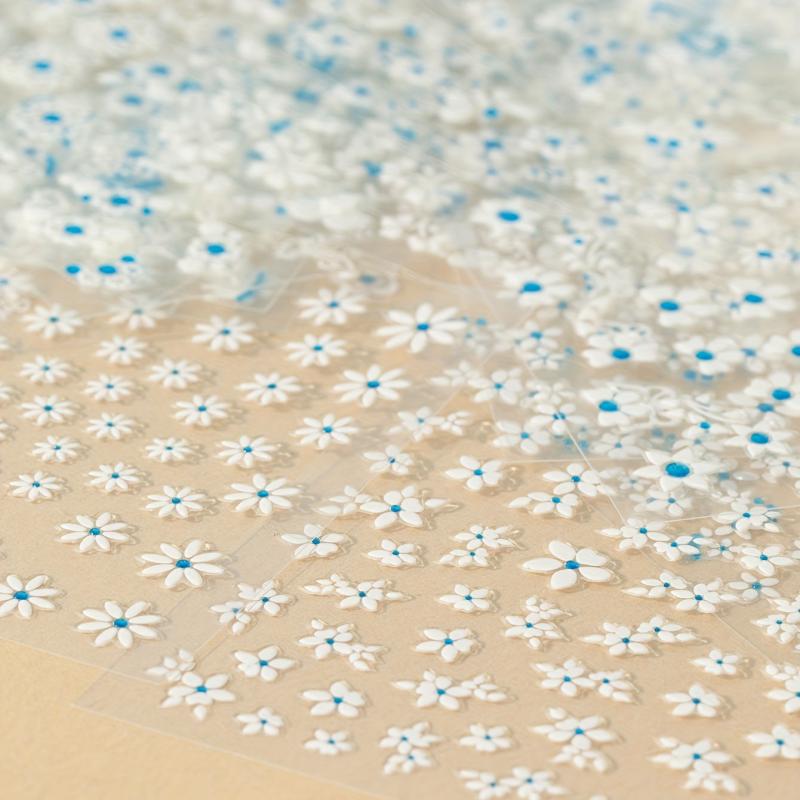 3D Drop Glue Craft and Small Flowers Nail Art Stickers