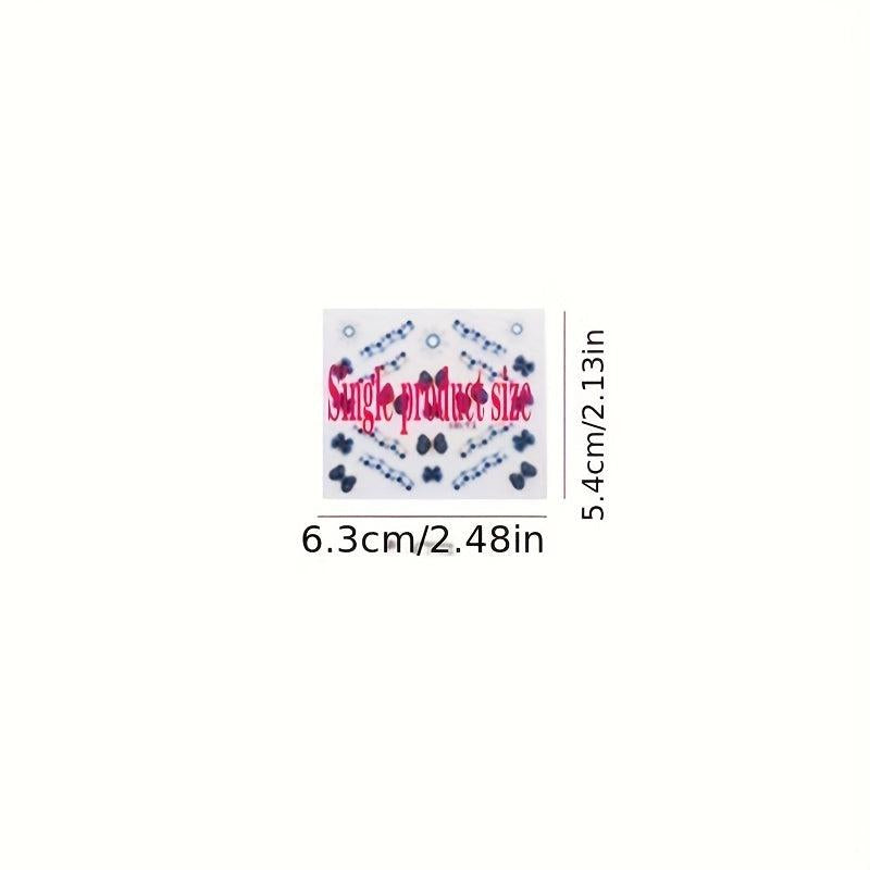 3D Drop Glue Craft and Small Flowers Nail Art Stickers