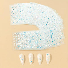 3D Drop Glue Craft and Small Flowers Nail Art Stickers