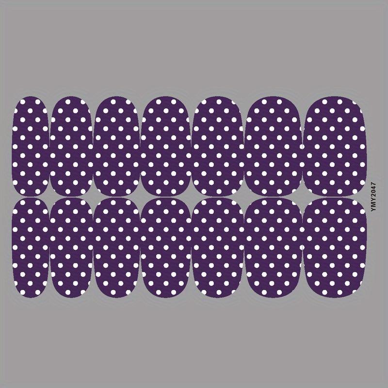 Waterproof Nail Art Decal Strips Full Wraps Self Adhesive Manicure Kits