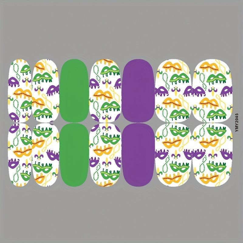 Waterproof Nail Art Decal Strips Full Wraps Self Adhesive Manicure Kits