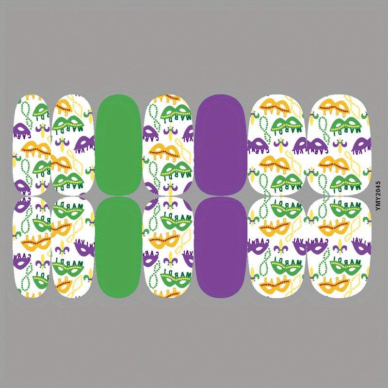 Waterproof Nail Art Decal Strips Full Wraps Self Adhesive Manicure Kits