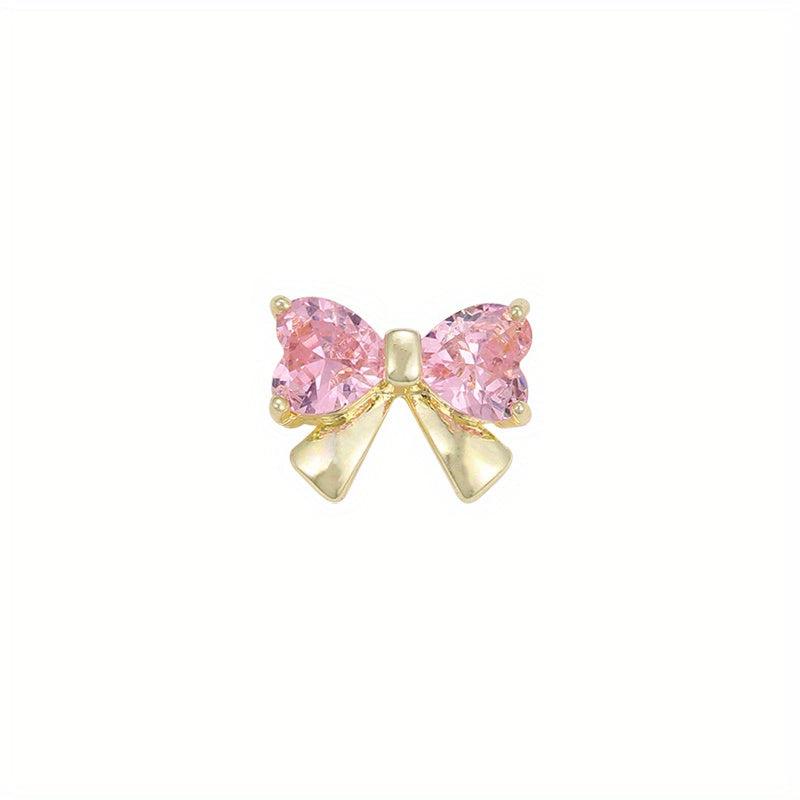 3D Nail Charms with Rhinestones and Pearls DIY Nail Art Accessories