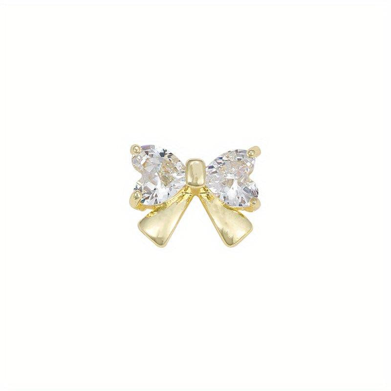 3D Nail Charms with Rhinestones and Pearls DIY Nail Art Accessories