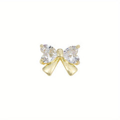 3D Nail Charms with Rhinestones and Pearls DIY Nail Art Accessories