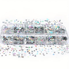 Laser Nail Art Sequins Holographic Glitter Manicure Decoration
