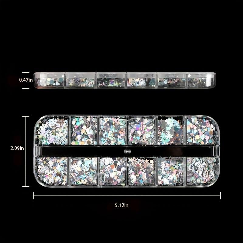 Laser Nail Art Sequins Holographic Glitter Manicure Decoration