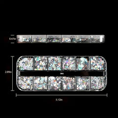 Laser Nail Art Sequins Holographic Glitter Manicure Decoration