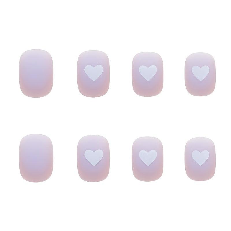 Heart Gradient Press On Nails False Nails for Women
