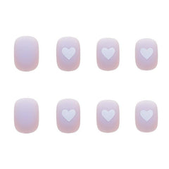 Heart Gradient Press On Nails False Nails for Women