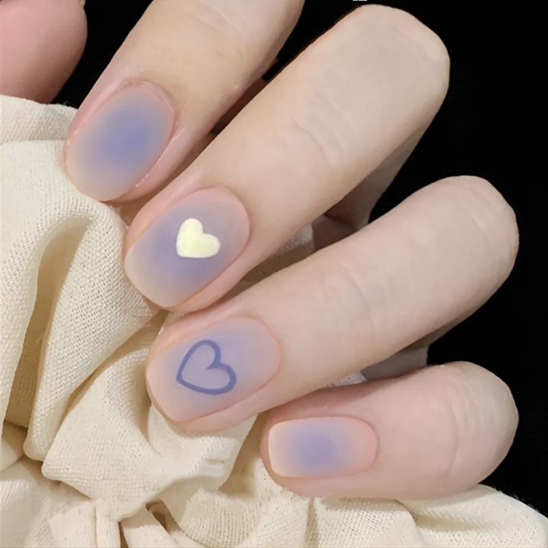 Heart Gradient Press On Nails False Nails for Women