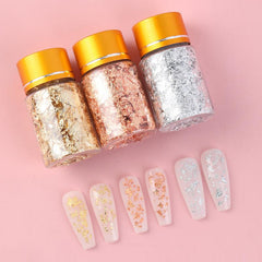 Purple Red Foil Flakes Nail Foil For Nail Arts DIY Arts And Crafts