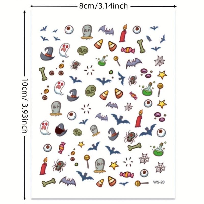 Halloween Nail Art Sticker Self Adhesive