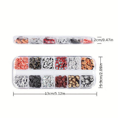 Halloween Nail Charms Pumpkin Acrylic Slices Ghost Nail Art Decorations
