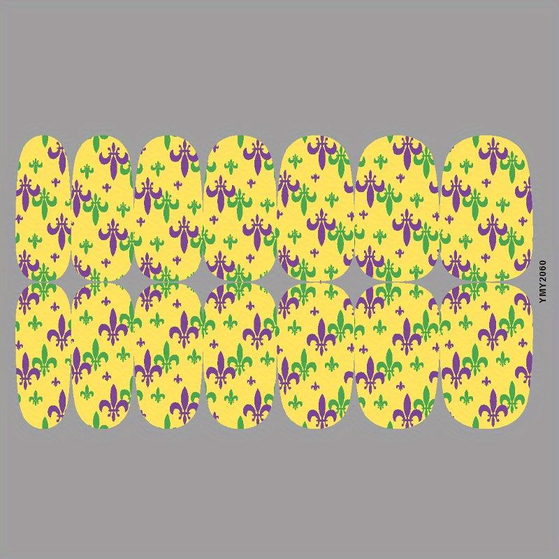 Carnival Nail Art Stickers Decals Self Adhesive Nail Decoration DIY Manicure
