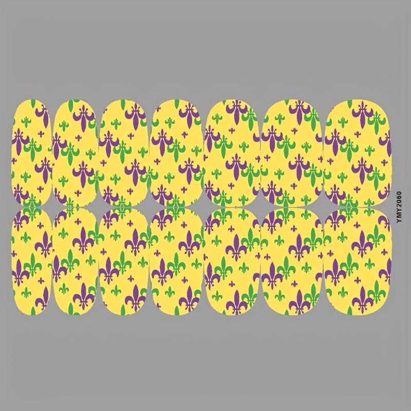 Carnival Nail Art Stickers Decals Self Adhesive Nail Decoration DIY Manicure