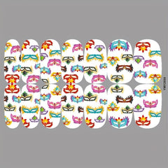 Carnival Nail Art Stickers Decals Self Adhesive Nail Decoration DIY Manicure
