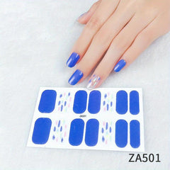 Waterproof Nail Polish Stickers Self Adhesive Nail Art Decal Strips