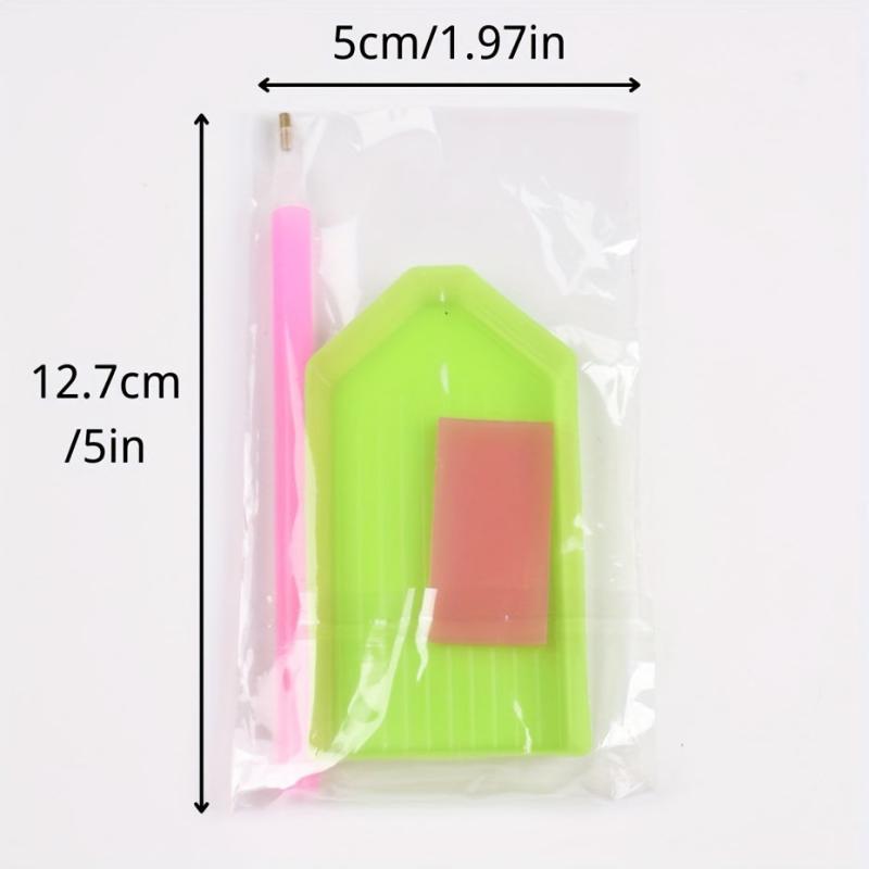 Crystal AB Nail Art Rhinestone Picker Mud Tray Set Manicure Tools