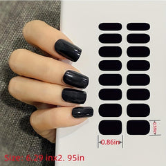 Gradient Glitter Nail Stickers Set for Women Girls
