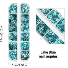 Y2K Star Snowflake Nail Accessories Box