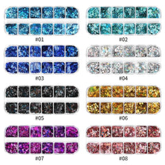 Y2K Star Snowflake Nail Accessories Box