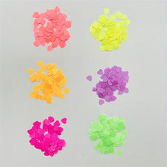 Nail Art Sequins Love Heart Glitter Flakes Acrylic Decoration