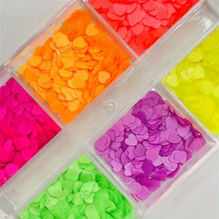 Nail Art Sequins Love Heart Glitter Flakes Acrylic Decoration
