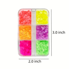 Nail Art Sequins Love Heart Glitter Flakes Acrylic Decoration