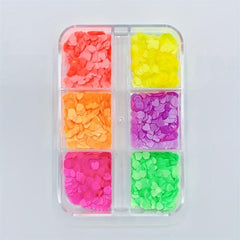 Nail Art Sequins Love Heart Glitter Flakes Acrylic Decoration