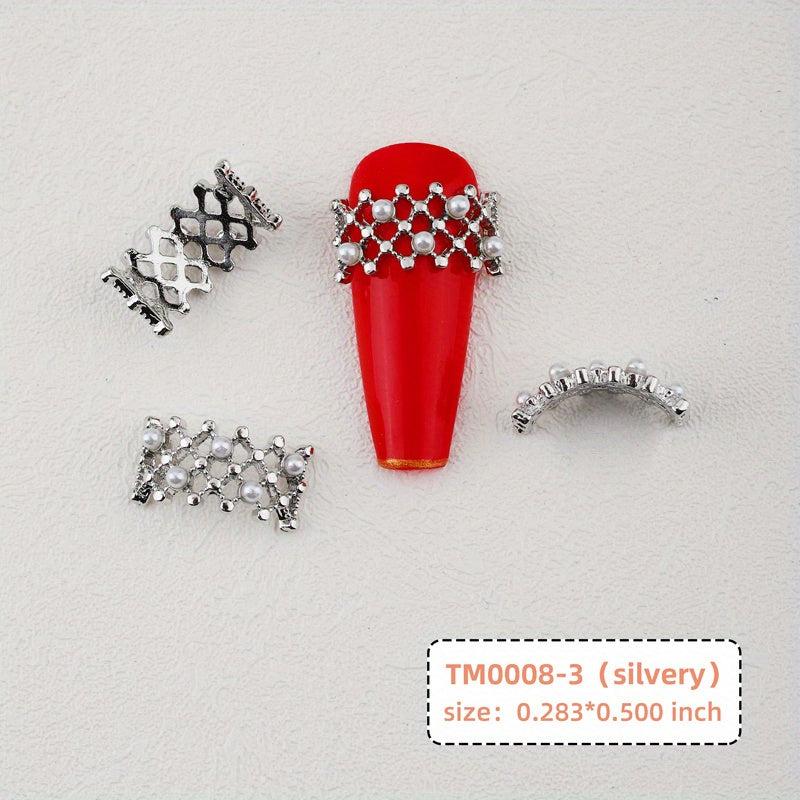Clear Crystal Charms For Nails Rhinestone 2 Pcs
