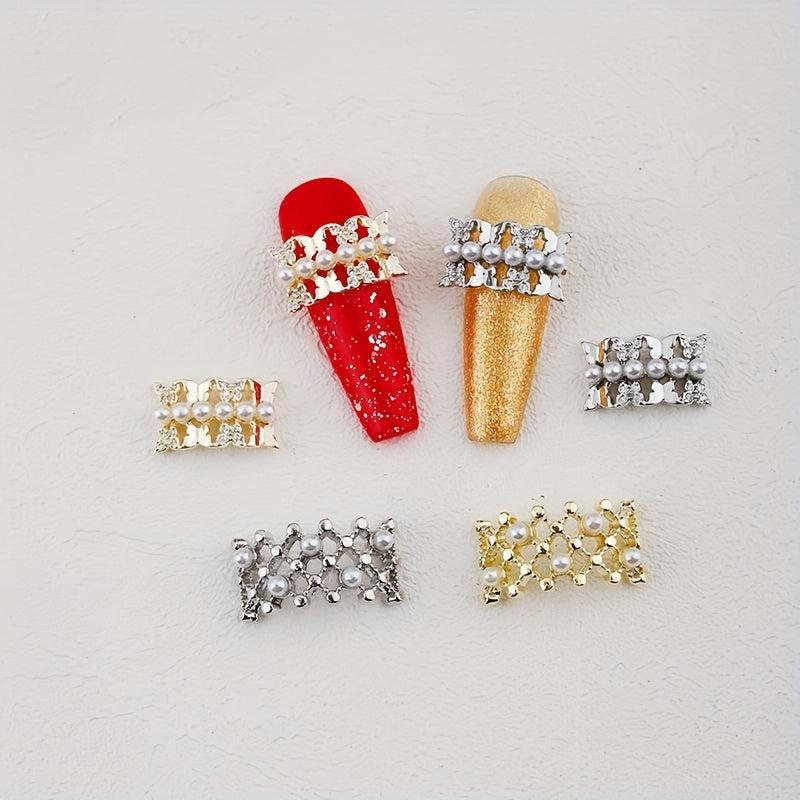 Clear Crystal Charms For Nails Rhinestone 2 Pcs