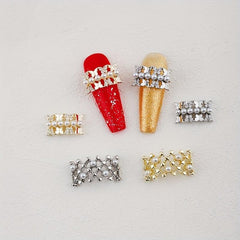 Clear Crystal Charms For Nails Rhinestone 2 Pcs