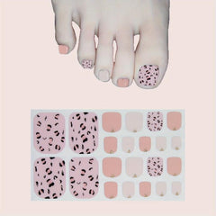 Waterproof Toenail Art Decal Strips Pedicure Kit for Stylish Look