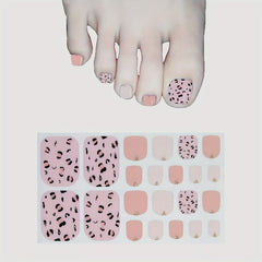 Waterproof Toenail Art Decal Strips Pedicure Kit for Stylish Look
