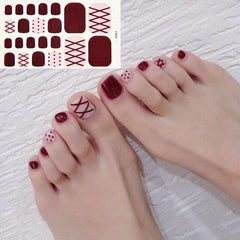 Summer Style Toe Nail Sticker Full Cover Art Supplies for Women Girls