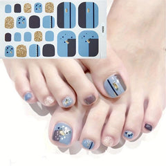 Summer Style Toe Nail Sticker Full Cover Art Supplies for Women Girls