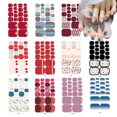 Summer Style Toe Nail Sticker Full Cover Art Supplies for Women Girls
