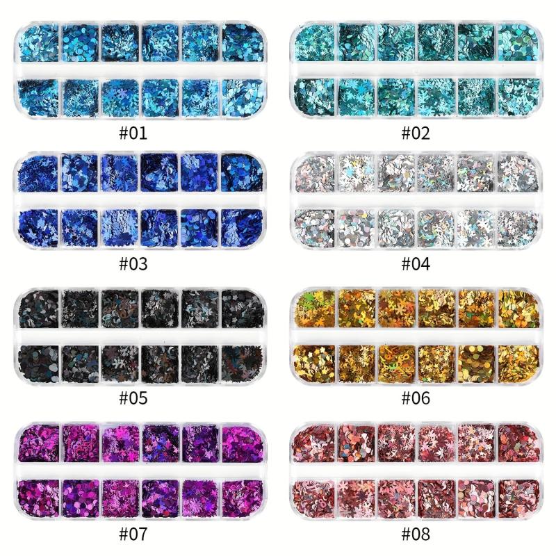 Holographic Laser Star Nail Glitter Flakes - Nail Art Supplies