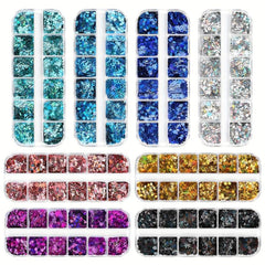 Holographic Laser Star Nail Glitter Flakes - Nail Art Supplies