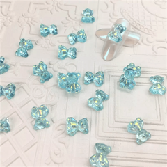 60Pcs 3D Bear Nail Art Accessories Self Adhesive Nail Decals