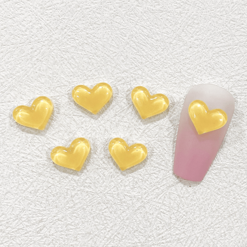 3D Heart Nail Art Charms Nail Jewelry Rhinestones