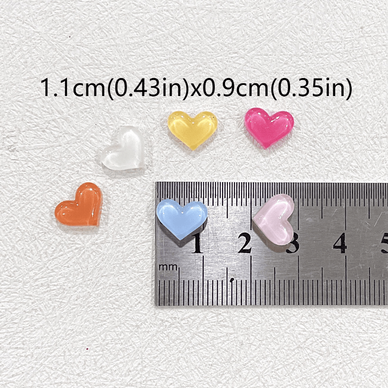 3D Heart Nail Art Charms Nail Jewelry Rhinestones