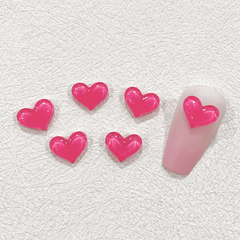 3D Heart Nail Art Charms Nail Jewelry Rhinestones