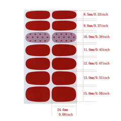 Retro Nail Wraps Nail Art Stickers Self Adhesive Gel Nail Strips for Women