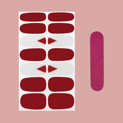Retro Nail Wraps Nail Art Stickers Self Adhesive Gel Nail Strips for Women
